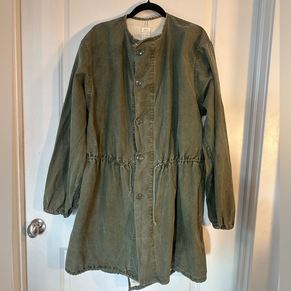 Vintage 60’s American True Vintage Army/Military Surplus Gas Overcoat Jacket, S